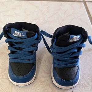Black and blue Nike baby shoes size 3c